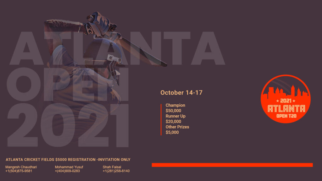 Presenting, the first ever ATLANTA OPEN T20 Atlanta Fire